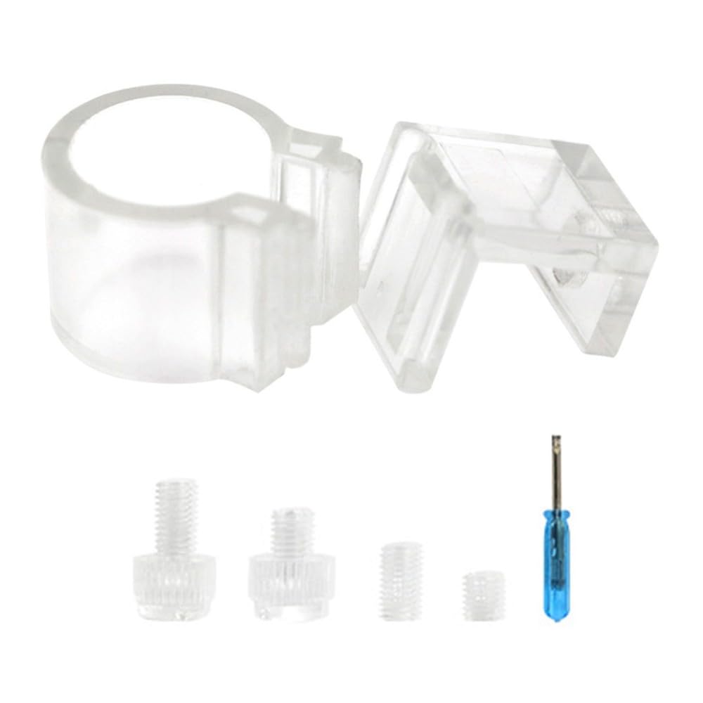 DONGKER Aquarium Soft Tube Fixture Holder,Removable Fish Tank Pipe Fastener with Screws for 12mm-16mm/0.5"-0.6" O.D.Aquarium Tank Inlet Outlet Pipes