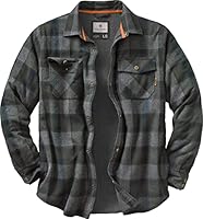 Legendary Whitetails Men's Standard Archer Thermal Lined Flannel Shirt Jacket, Balsam Shadow Plaid, Small