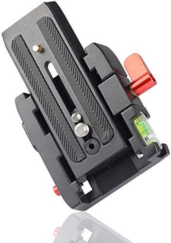 Image of BKN Metal Alloy Universal Quick Release Camera Adapter Mount System - Compatible with DSLR Tripods Benro, Manfrotto & Other Professional Tripods - Includes Slide Plate with 1 /4 inch and 3 /8 inch Screws