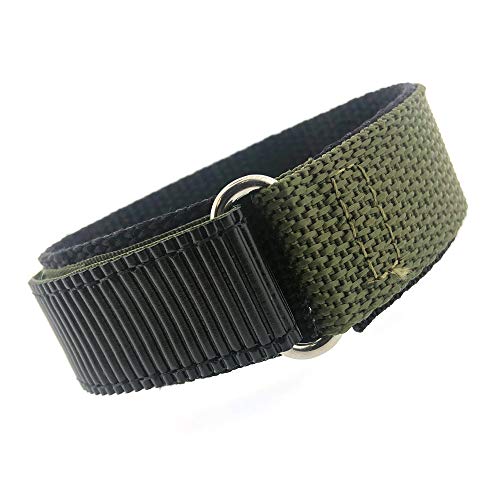 Tech Swiss Watch Band Nylon One Piece Wrap Sport Strap Military Adjustable Velcro 16 millimeter