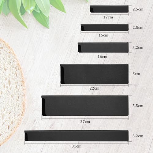 Miniatura 2 de Innal 8 Piezas Funda Protectora Para Las Cuchillas Con Suave Fieltro Interior Abs Funda Cuchillos Cocina Protectores Universales Seis Tamaños Diferentes Puede Proteger Cuchillos Daños Negro