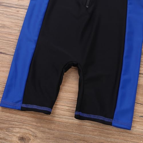 Image of Alvivi Kids Baby Boy Girls Short Sleeve Shorty Swimming Suit UV Sun Protective Zipper One Piece Swimsuit