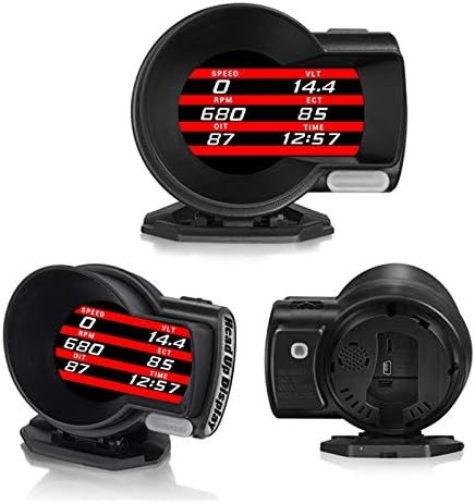 Herramienta de diagnóstico OBD2 con 6 modos Sistema de alarma de coche para RPM Velocímetro Agua Aceite Temperatura Voltaje de combustible