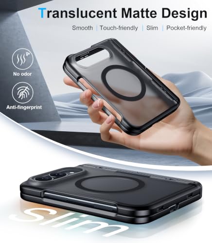 Temdan Magnetic for iPhone Duo Case Ultra Fold with Hidden Stand Black - image 7