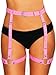 COSYDAYS Thigh Garter Belt Punk Black Leather Leg Harness Thigh Straps for Women (Pink, Free Size)
