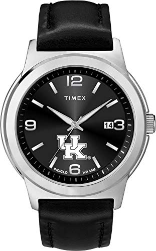 Timex Men's Kentucky Wildcats UK Watch Black Leather Band Ace