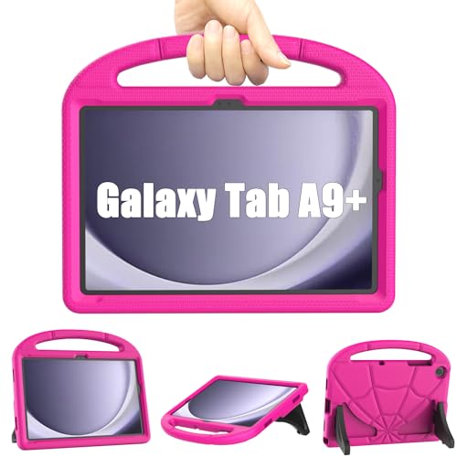 Kids Case for Samsung Galaxy Tab A9 Plus 11 inch 2023, Sonlaryin Lightweight Shockproof Samsung A9+ Tablet Case with Handle Stand for Samsung Galaxy A9 Plus Tablet (SM-X210/X216/X218) - Pink