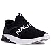 Nautica Kids Youth Athletic Fashion Sneaker Running Shoe Slip On- Boy - Girl Little Kid Big Kid-Thundergust-Black Mesh-5