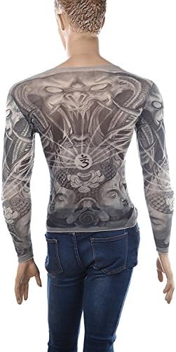 Amazon Co Jp イノベーション ファクトリー Innovation Factory タトゥースリーブ アームカバー サポーター Tattoo 刺青 入れ墨 全身 腕 おしゃれ 日本 和柄 スカル トライバル 日焼け止め リアル ロング Tシャツ ゴッデスゴブリン 梵字仏 スポーツ アウトドア