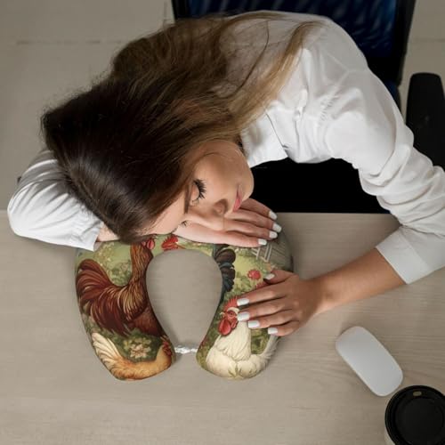 Almohada de espuma viscoelástica 30x25 cm para viaje miniatura 7