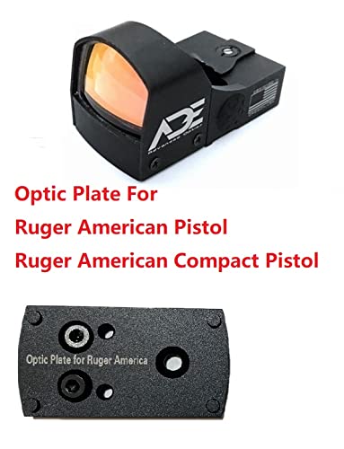 Ade Advanced Optics Crusader RD3-009 Red Dot Reflex Sight + Optic Mounting Plate for Ruger American Pistol