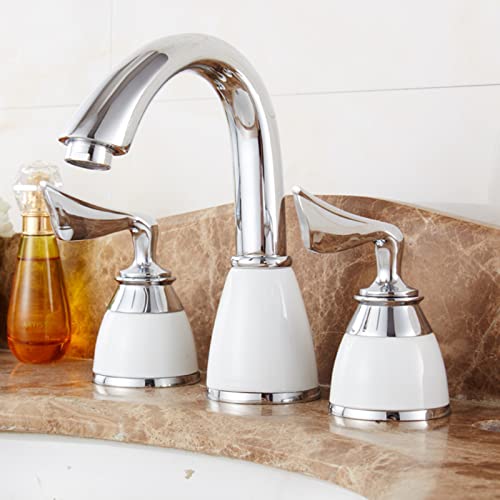 Mitigeur de lavabo à trois trous pour rénover un meuble ancien