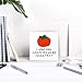 Funny Farmhouse Kitchen Signs - 'I Love You From My Head Tomatoes' & Cute Veggie Themed Decor - 5 X 5 Inch