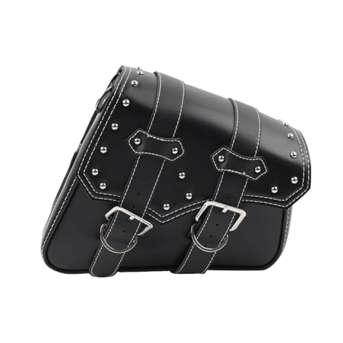 SIKUAI 1 Pc #27C Bolso de Silla de Montar para Almacenamiento Lateral Derecho Negro para Harley Sportster XL883 y XL1200