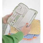 Travel Jewelry Organizer Case - for Tangle-Free Necklaces, Earrings, Rings, Bracelets Storage, Travel Essentials, Fashion Portable Jewelry Travel bags for Women - Medium Macaron Green - Image 2