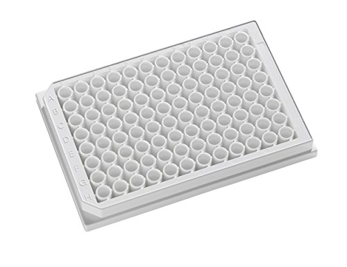 Opaque Solid Polystyrene Assay Plates, 96-Well Microplates - 350Μl Well Volume, 96 Well 350Ul Polystyrene, White, Tissue Culture Treated, With Lid. Individually Packed. #TOP11