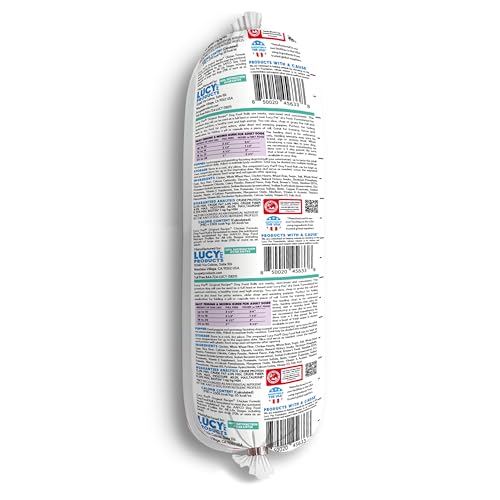 Image of Lucy Pet Products Chicken Formula Dog Food Roll 1 lb, Meaty, Semi-Moist Dog Food (100600073)