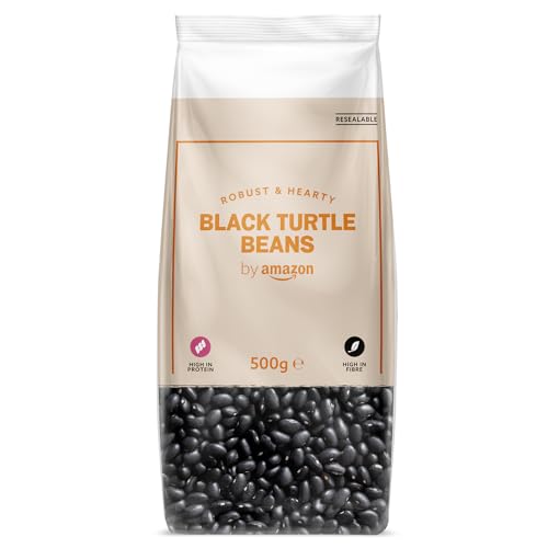 by Amazon Black Turtle Beans 500g (Pack of 1)