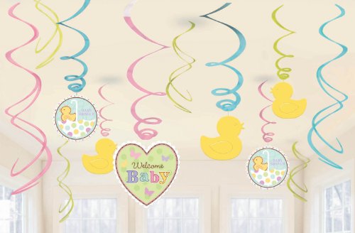 Baby Shower Swirl Decorations (Each)