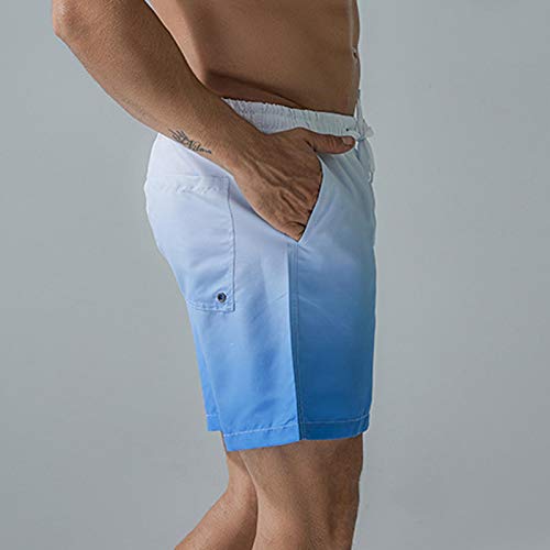 Men's Drawstring Swim Trunks Breathable Stretch Quick Dry Board Shorts for Beach Swimming Surfing Running with Pocket3