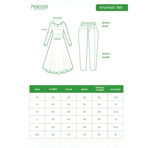 Image of MOKOSH Women's Silk Embroidery Anarkali Kurta Pant with Dupatta | Anarkali Kurta Set |Ethnic Kurta Set for Women |Floral Kurta 7 Colour Options Available |3 Piece Outfit