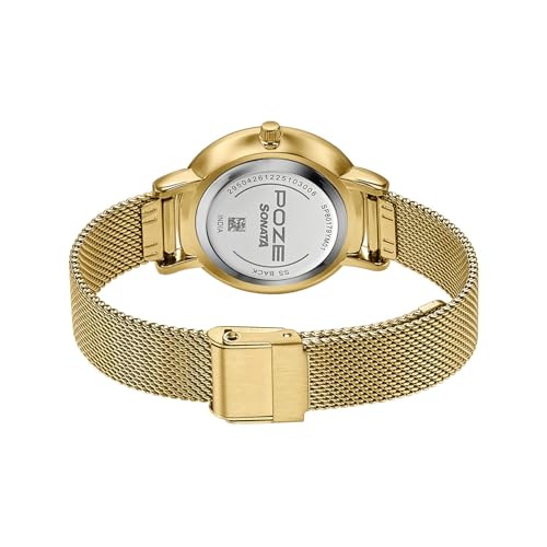 Image of Sonata Poze 9 with Quartz Analog Watch for Women