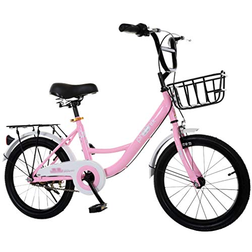 Learn More About LZY Girls Bike Kids Bicycle with Metal Bicycle Basket, Rear Rack Back Seat and Kick...