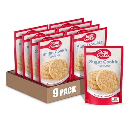 Betty Crocker Sugar Cookie Mix, Makes twelve (12) 2-inch Cookies,