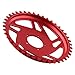 42T Aluminum Alloy Chain for Ring for, 176x176mm Offset Correction Sprocket with Blue/Red Options, Compatible with Conversion(Red)