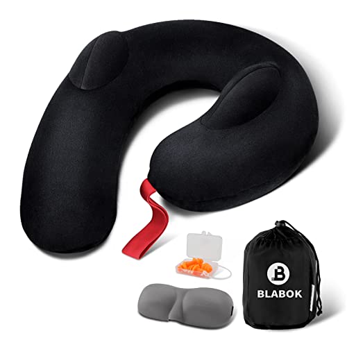 Patented Design Inflatable Travel Neck Pillow