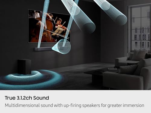 Image of Samsung HW-Q600F Soundbar 3.1.2ch Dolby Atmos with Wireless Subwoofer, DTS Virtual:X, Q-Symphony, HDMI eARC, Bluetooth Sound Bar for TV Home Theater