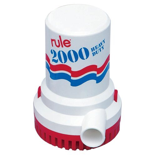 Rule 2000 GPH Non-Automatic Bilge Pump w/6' Leads by Rule