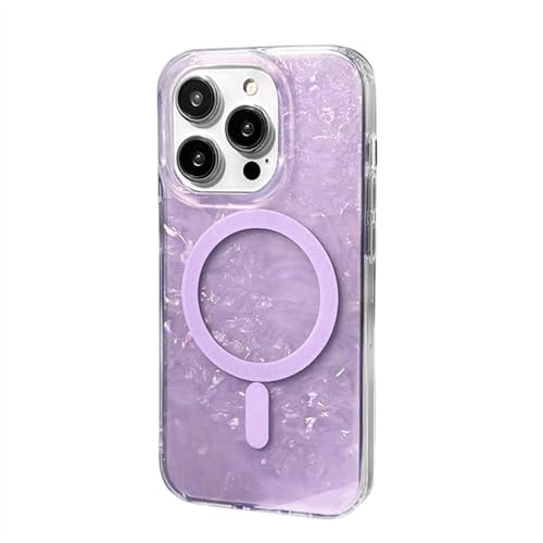 Étui de charge sans fil magnétique pour iPhone 15 Pro Max coque acrylique