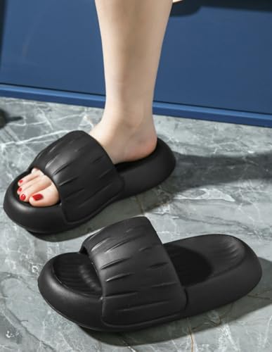 Cloud Slide Slippers for Women Thick Sole Home Pillow Sandals Non-Slip Quick Drying Comfort Shower Shoes Bathroom Pool2
