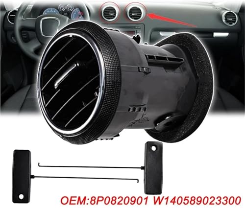 Diffuseur de chauffage AC orientable pour rénover l'habitacle A3 8P - 6