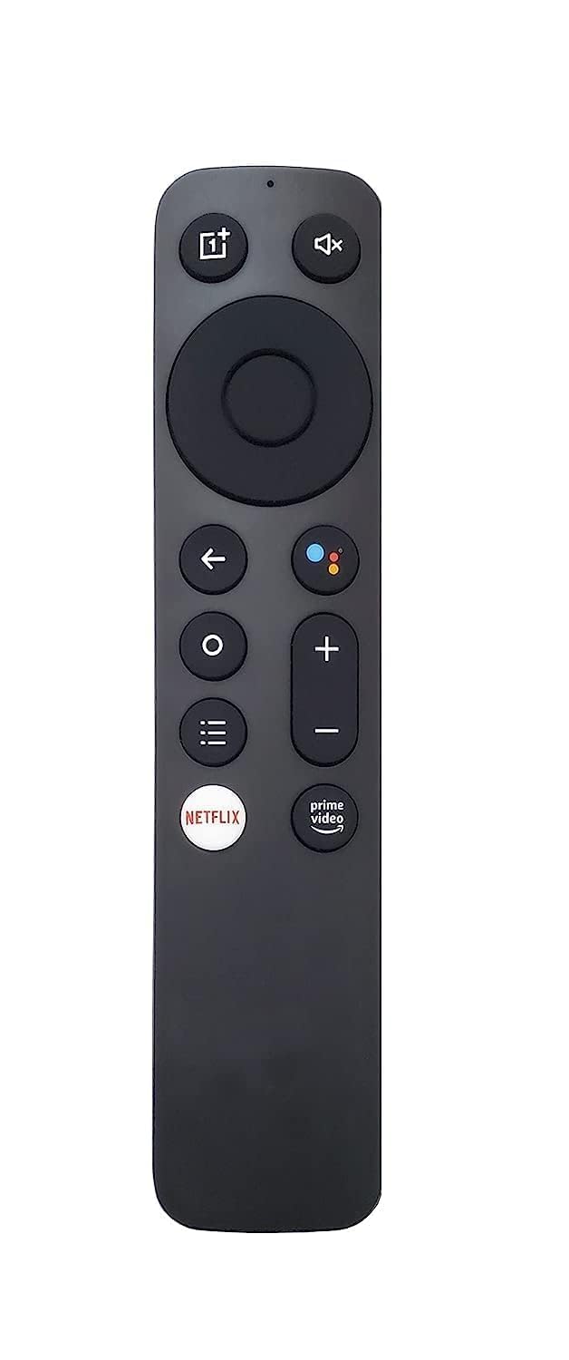 Remote Compatible with OnePlus LED Smart TV 4k Without Voice Command with Netflix & Prime Video hot Keys-(Please Match The Image with Your Old Remote) – Black Remote Compatible with OnePlus LED Smart TV 4k Without Voice Command with Netflix & Prime Video hot Keys-(Please Match The Image with Your Old Remote) – Black