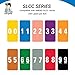 Doctor Stuff - File Folder Labels, Number 1, Compatible with SMEAD LCC - SLCC Series Chart Stickers, Blue, 2