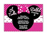 Customized - Minnie Mouse Birthday Party Invitation