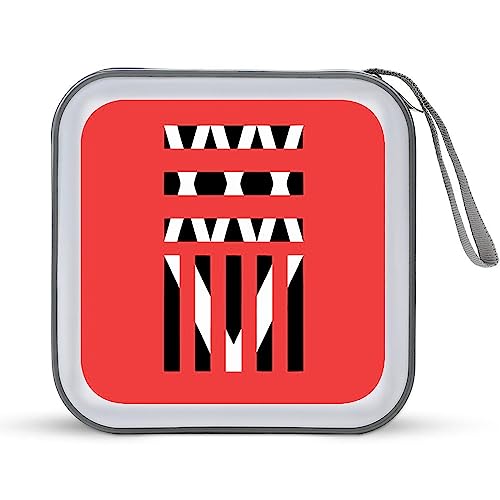 ワンオクロック ONE OK ROCK メディアケース 40枚収納 BD/DVD/CDケース ディスクケース セミハード CD&DVDファイルケース ディスク収納ケース CDボックス ファスナー付 Blu-ray対応 大容量 両面収納 かわいい 持ち運び便
