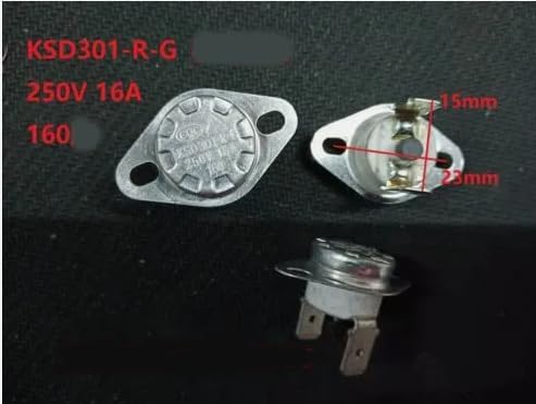 Manual Reset Thermostat KSD301-R-G 250V 16A 160? ?1PC?