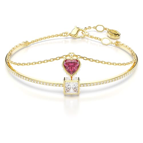 Swarovski Chroma Ring, with Octagon Cut Reversible Green Crystal in a Gold-Tone Finish, Part of the Swarovski Chroma Collection