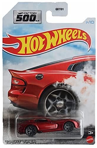 Hot Wheels '13 Dodge SRT Viper, [red] Factory 500 7/10