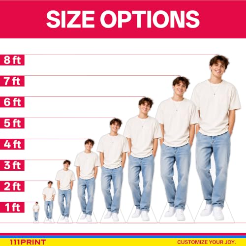 Image of Custom Life Size Cardboard Cutout, 1-8ft Foam Board Standee