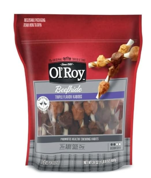 Roy Triple Flavor Kabobs Dog Chews