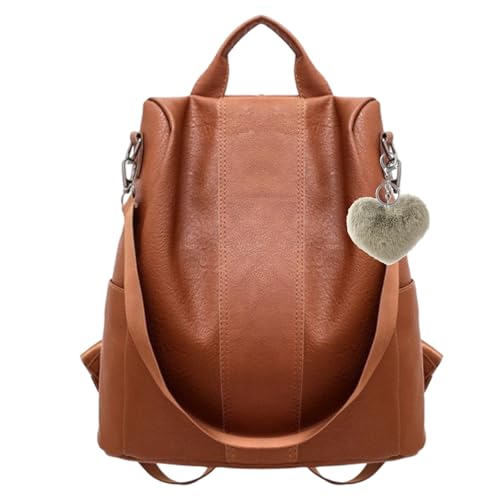 HTTDSLF Sac à Dos Femme Antivol, Mini Sac a Main Femme, Décontracté Sac de Voyage, Sac à Bandoulière, Léger Sac Dos de Ville pour Voyage L'école Travail...