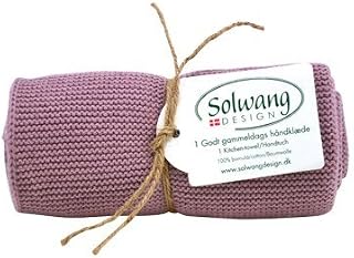 solwang Toalla staubig Color Rosa, paños de cocina de punto de algodón
