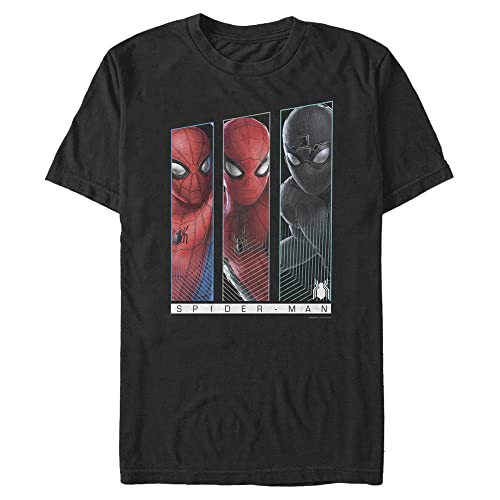 T-shirt Marvel noir 3XL vêtement manches courtes homme grande taille