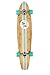 Ten Toes Board Emporium Zed Bamboo Longboard Skateboard Cruiser, 44", Aqua Pipeline