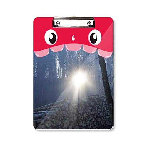 Porte-bloc A4 Science Nature au motif de paysage forestier sombre élégant