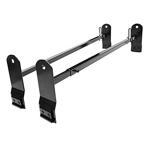 TAC Universal 2 Bars Roof Ladder Rack Fit Van with Rain Gutter 600